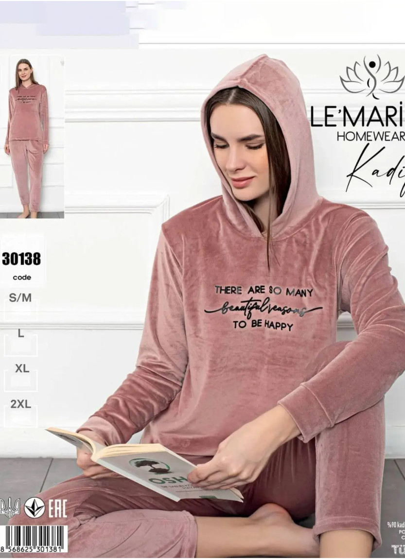 LEMARIES Kdf 30138 Velour Women's Pajama Set (S/M+L+XL+XXL) — wholesale from Turkey