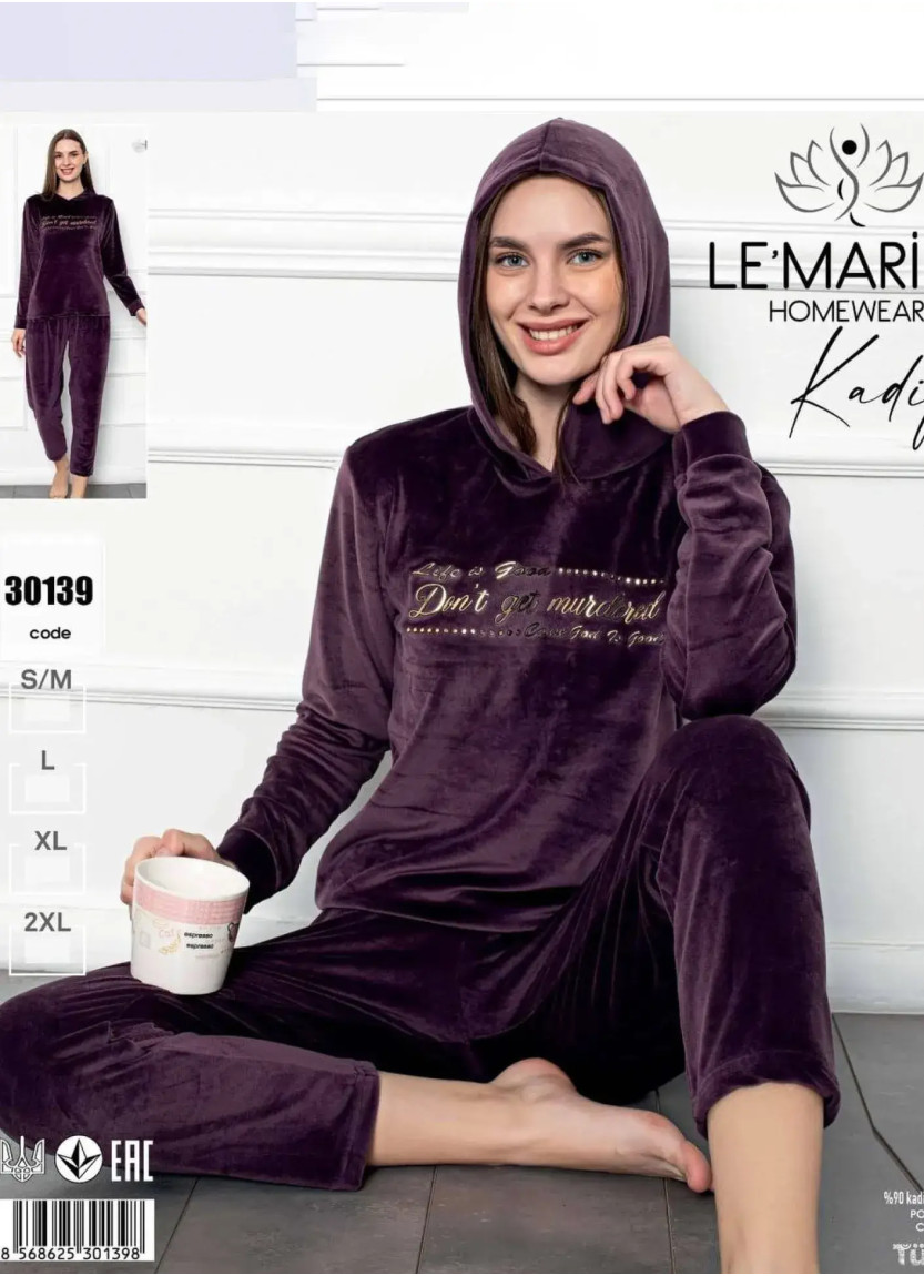 LEMARIES Kdf 30139 Velour Women's Pajama Set (S/M+L+XL+XXL) — factory-direct from Turkey