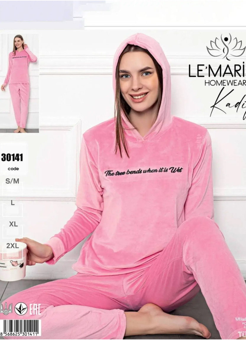 LEMARIES Kdf 30141 Velour Women's Pajama Set (S/M+L+XL+XXL) — direct Turkish factory supply