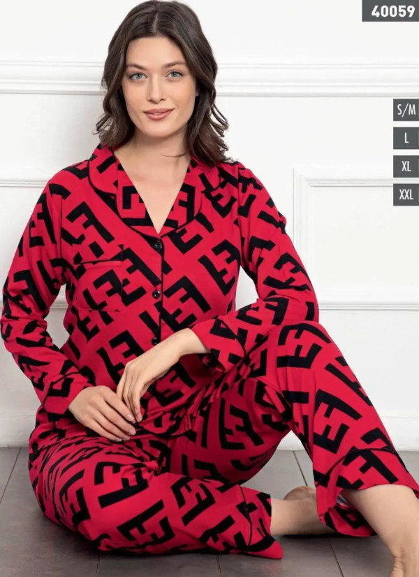 LEMARIES 40059 Women's Pajama Set (S/M+L+XL+XXL) — wholesale from Turkey