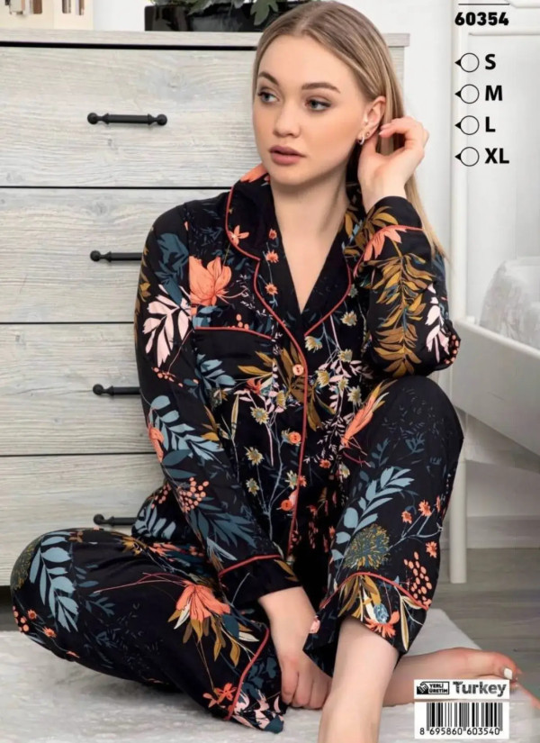 LEMARIES 60354 Women's Pajama Set (S+M+L+XL) — factory-direct from Turkey