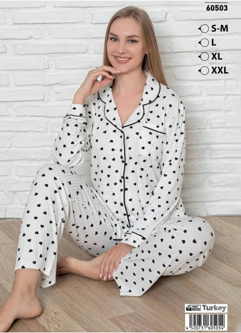 LEMARIES 60503 Women's Pajama Set (S/M+L+XL+XXL) — Turkish textile wholesale