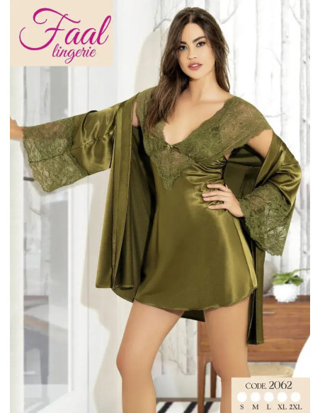 Fall 2062 Satin Women's Robe — direct Turkish factory supply