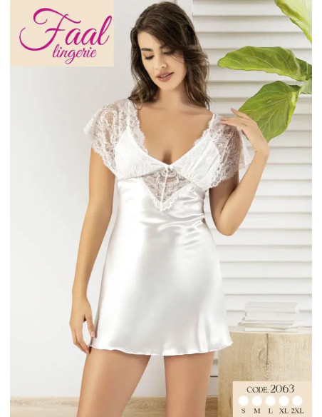 Fall 2063 Satin Women's Robe — Turkish textile wholesale