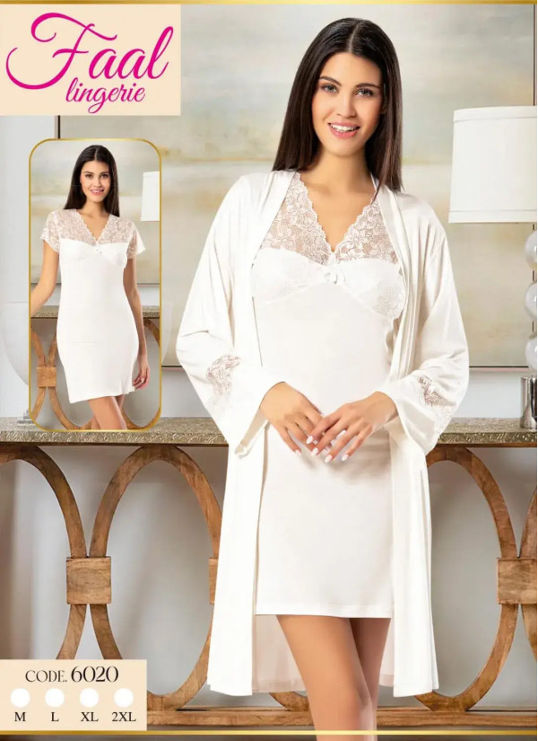 Fall 6020 Cotton Women's Robe — Turkish factory wholesale