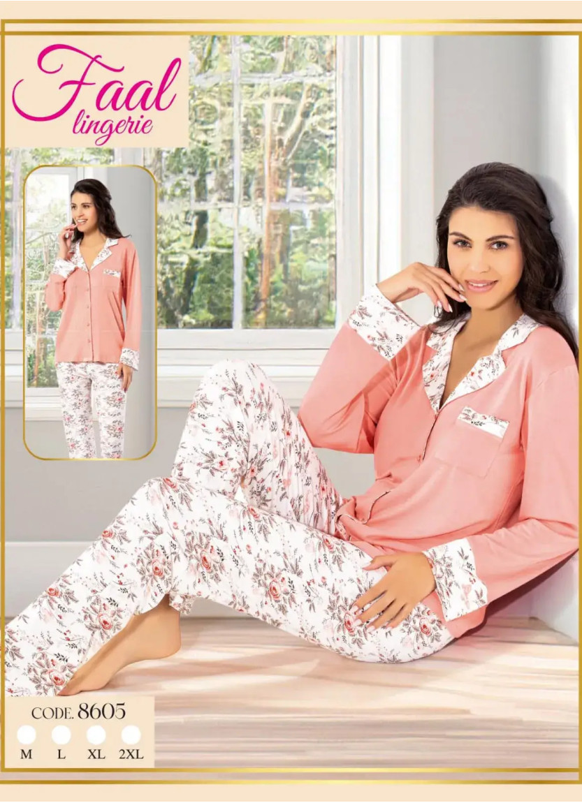 Fall 8605 Cotton Women's Pajama Set — wholesale for boutiques