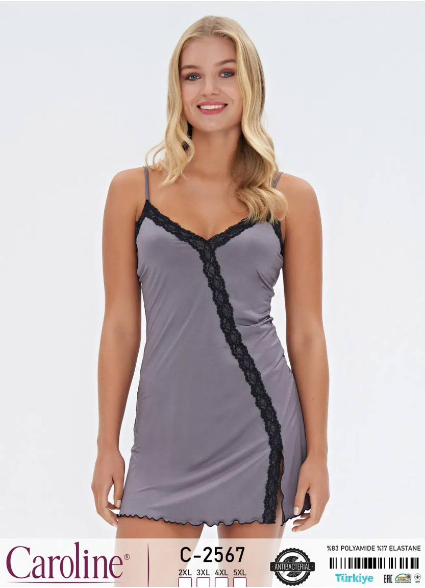 Caroline C-2567 Nightdress (2XL+3XL+4XL+5XL) — Istanbul wholesale supplier