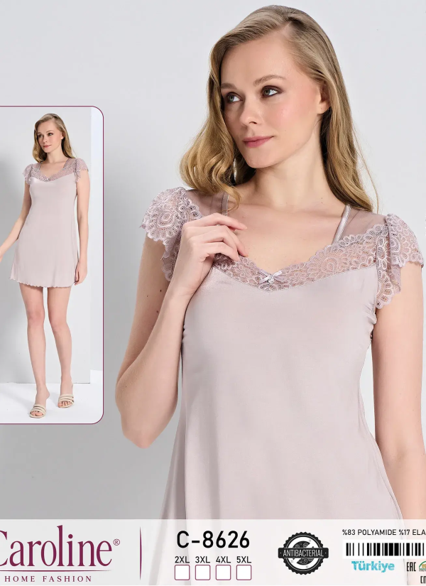 Caroline C-8626 Nightdress (2XL+3XL+4XL+5XL) — wholesale for boutiques