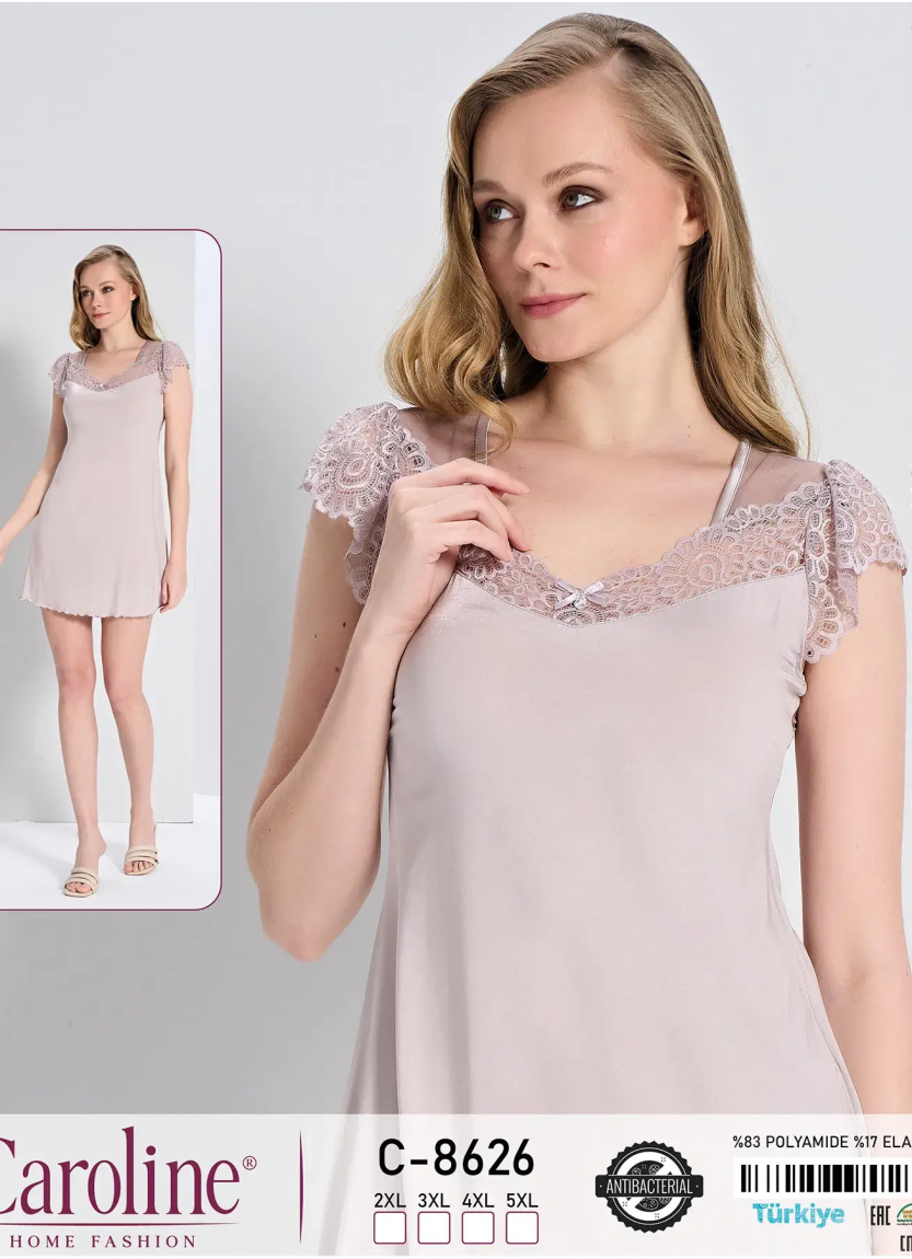 Caroline C-8626 Nightdress (2XL+3XL+4XL+5XL) — wholesale for boutiques