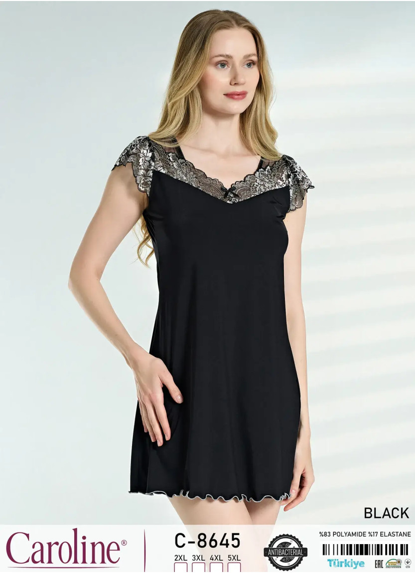 Caroline C-8645 Nightdress (2XL+3XL+4XL+5XL) — Istanbul wholesale supplier