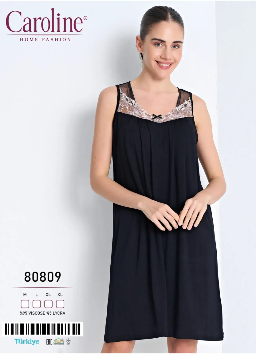 Caroline 80809 Viscose Nightdress (M+L+XL+XL) — Istanbul wholesale supplier