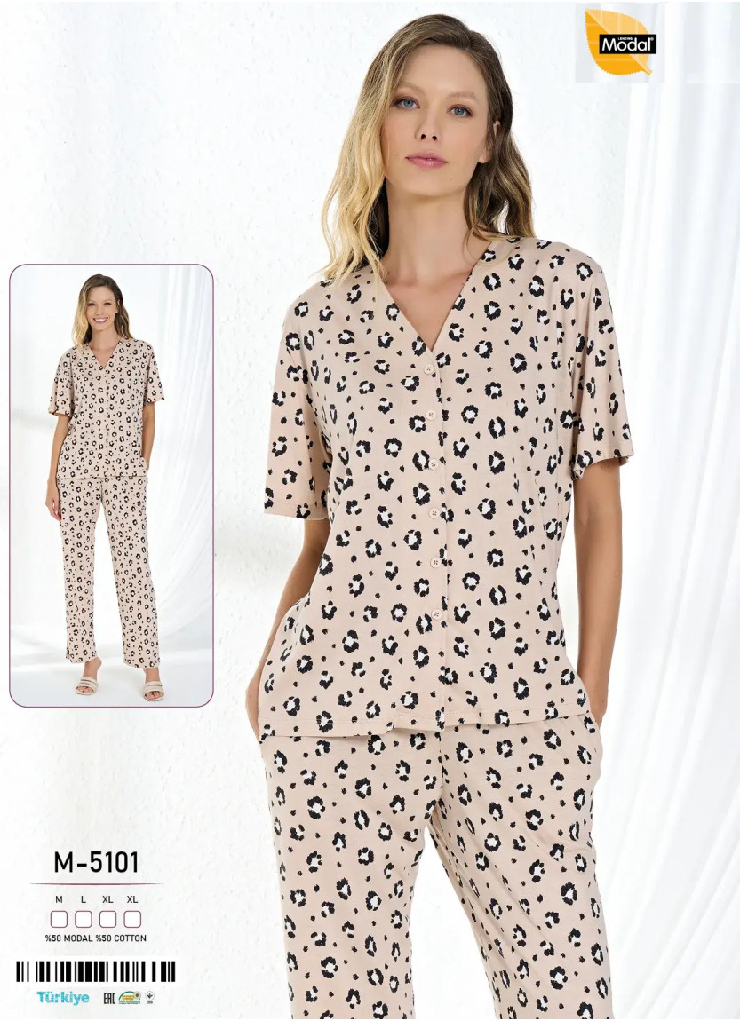 Caroline M-5101 Modal Women's Pajama Set (M+L+XL+XL) — wholesale for boutiques