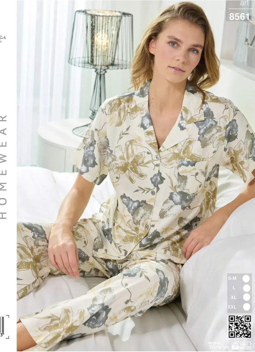 Seamlife 8561 Women's Pajama Set (SM+L+XL+2XL) — Turkish factory wholesale