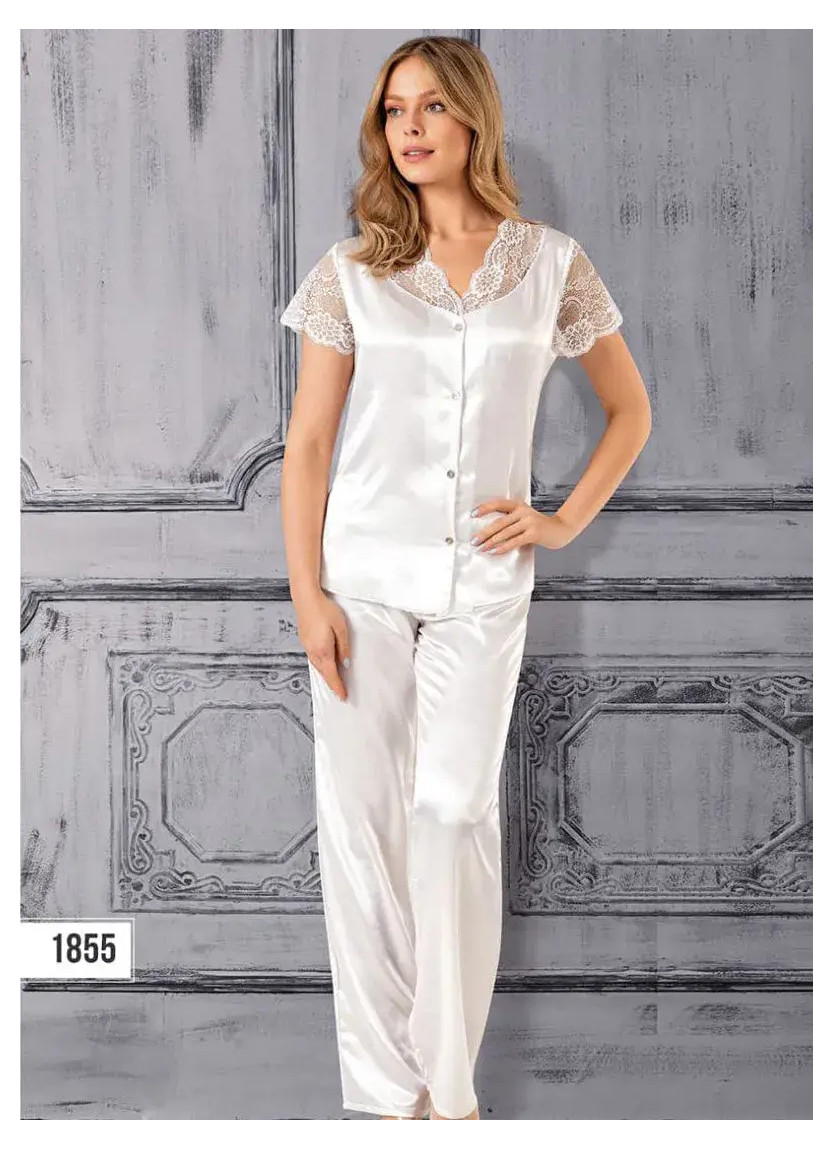 Angels Stn 1855 Satin Women's Pajama Set — Turkey wholesale collection