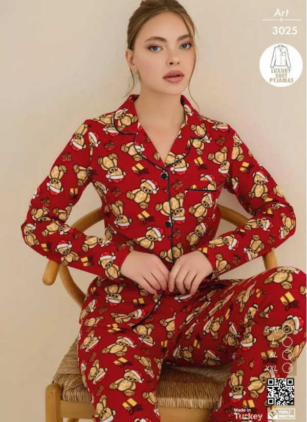 Cagri 3025 Women's Pajama Set (SM+L+XL+2XL) — wholesale for boutiques