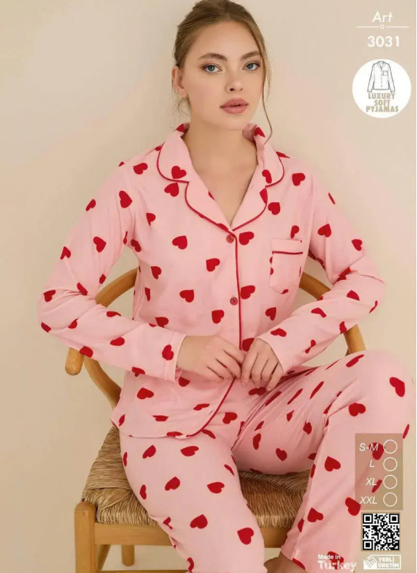 Cagri 3031 Women's Pajama Set (SM+L+XL+2XL) — Istanbul wholesale supplier