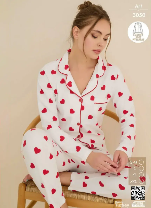 Cagri 3050 Women's Pajama Set (SM+L+XL+2XL) — Istanbul wholesale supplier