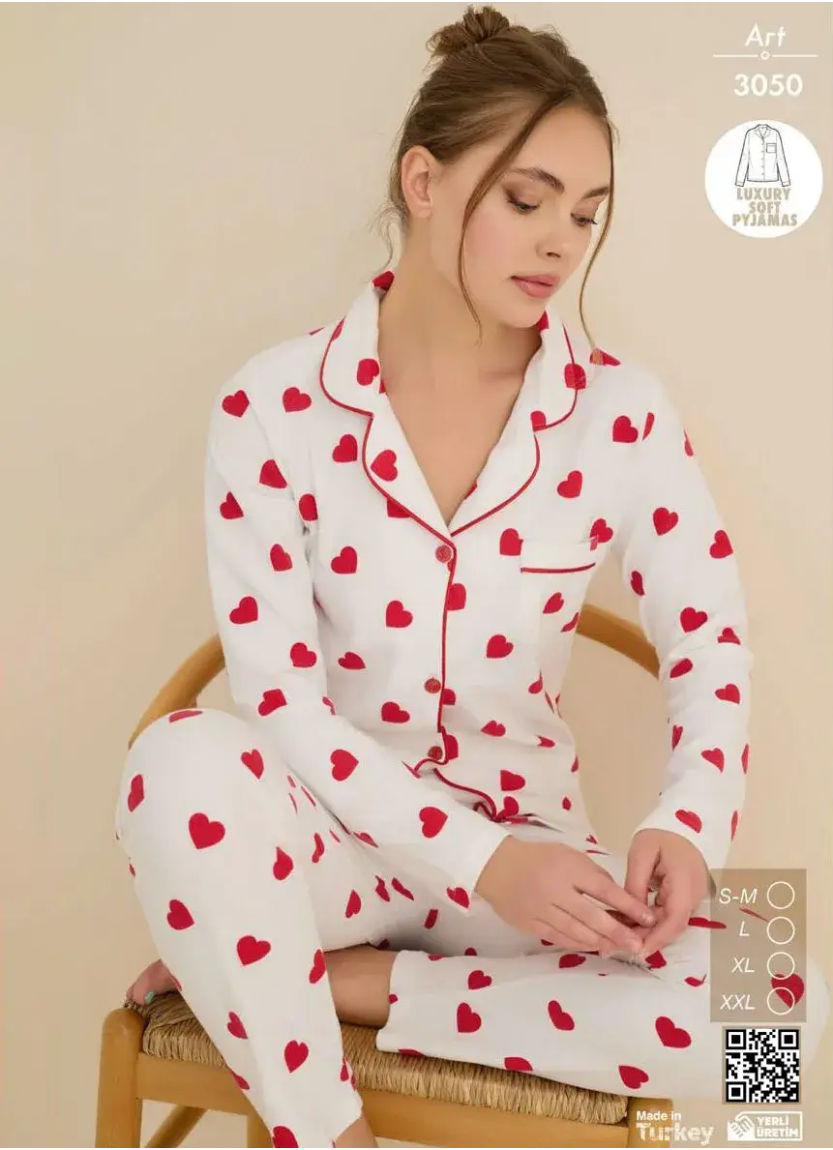Cagri 3050 Women's Pajama Set (SM+L+XL+2XL) — Istanbul wholesale supplier
