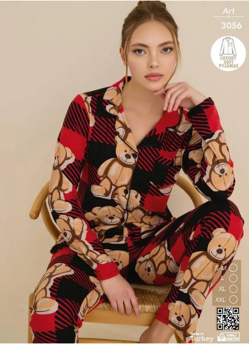 Cagri 3056 Women's Pajama Set (SM+L+XL+2XL) — Istanbul wholesale supplier