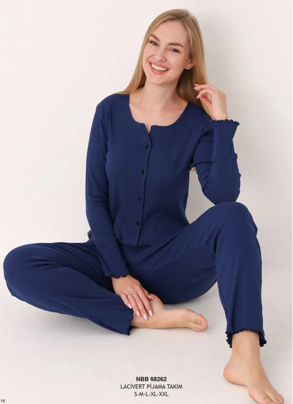 NBB 68262 Laci Cotton Women's Pajama Set — direct Turkish factory supply