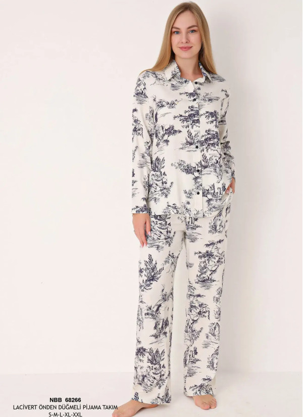 NBB 68266 Laci Cotton Women's Pajama Set — wholesale from Turkey