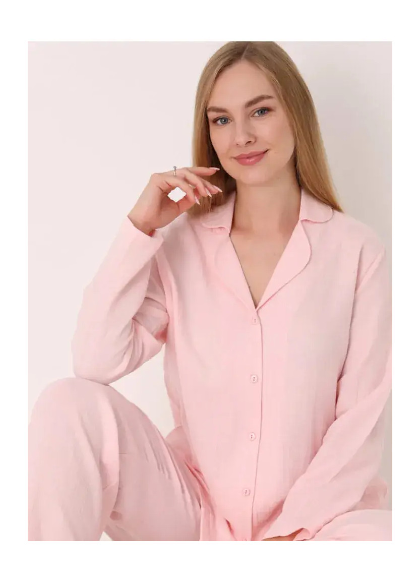 NBB 68275 Pembe Cotton Women's Pajama Set — Turkey wholesale collection
