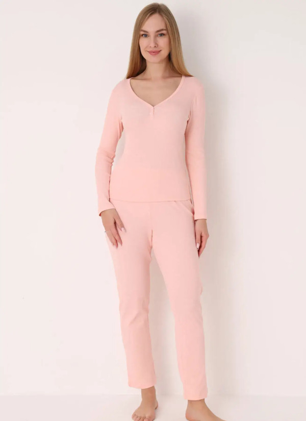 NBB 68276 Pembe Cotton Women's Pajama Set — Turkish textile wholesale