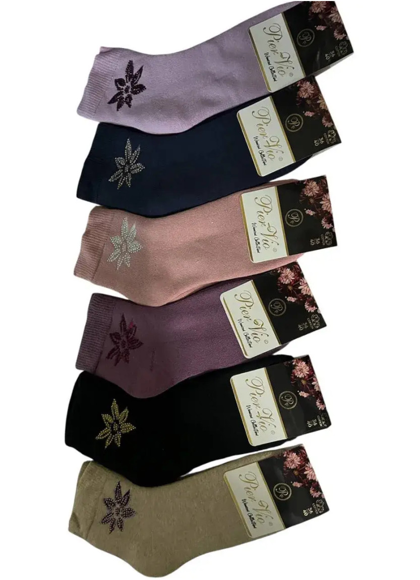 PierVio HVL 70004T7 Assorted 12-Pair Pack Women's Socks (36-40) — wholesale for boutiques