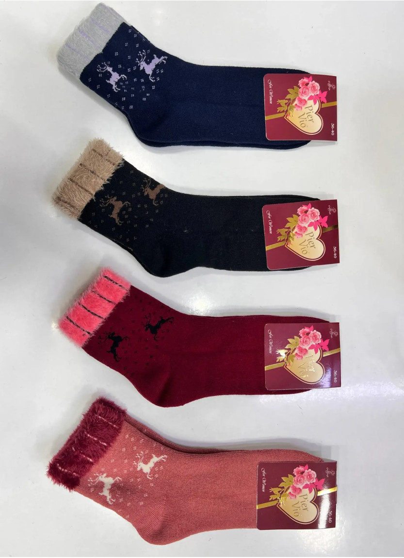 PierVio HVL 70002A9 Cotton Assorted 12-Pair Pack Women's Socks (36-40) — Istanbul wholesale supplier
