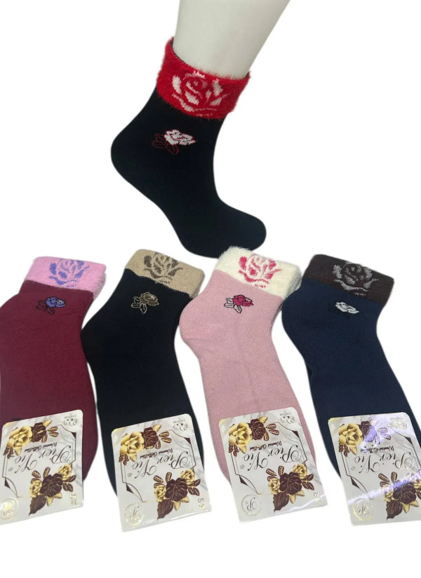 PierVio HVL 70002A11 Cotton Assorted 12-Pair Pack Women's Socks (36-40) — Turkey wholesale collection