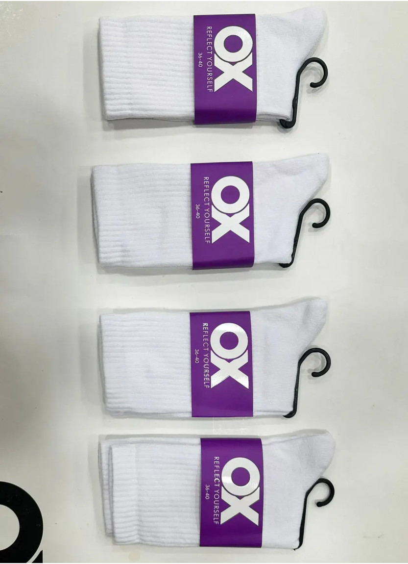 OX CotKsa 10001B1 Оптом Турция Фабрика Носки Длинные Хлопковые Женские 12 Пар/Уп. (36-41) Эластичная Резинка OX Reflect Yours...