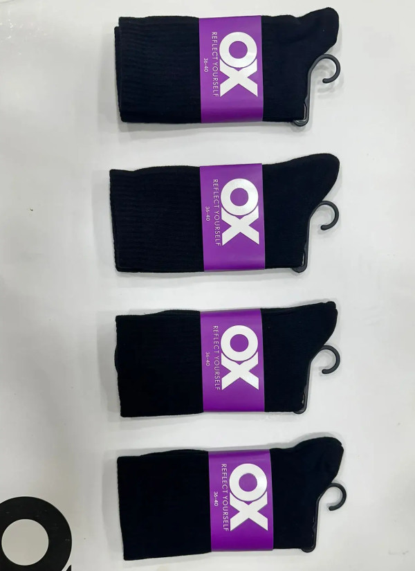 OX CotKsa 10001S1 Оптом Турция Фабрика Носки Длинные Хлопковые Женские 12 Пар/Уп. (36-41) Эластичная Резинка OX Reflect Yours...