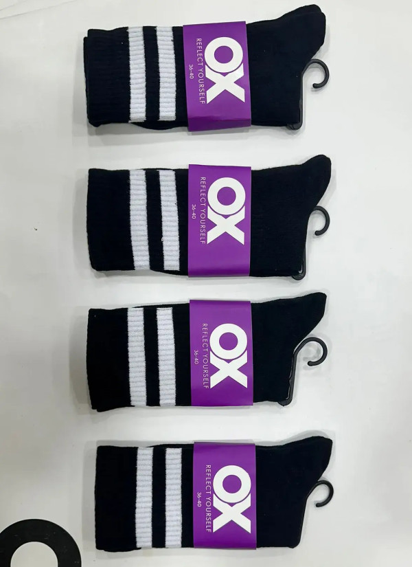 OX CotKsa 10001S2 Оптом Турция Фабрика Носки Длинные Хлопковые Женские 12 Пар/Уп. (36-41) Эластичная Резинка OX Reflect Yours...