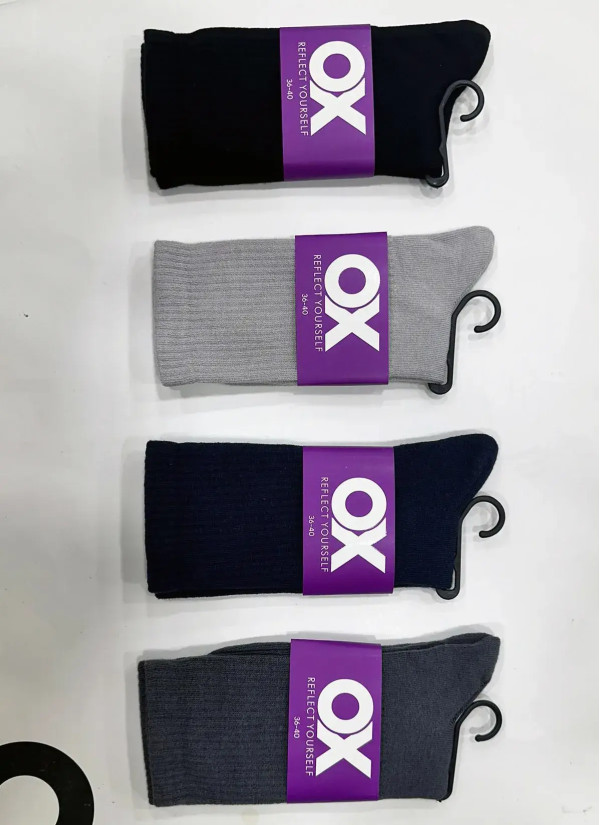 OX CotKsa 10001A1 Оптом Турция Фабрика Носки Длинные Хлопковые Женские 12 Пар/Уп. (36-41) Эластичная Резинка OX Reflect Yours...