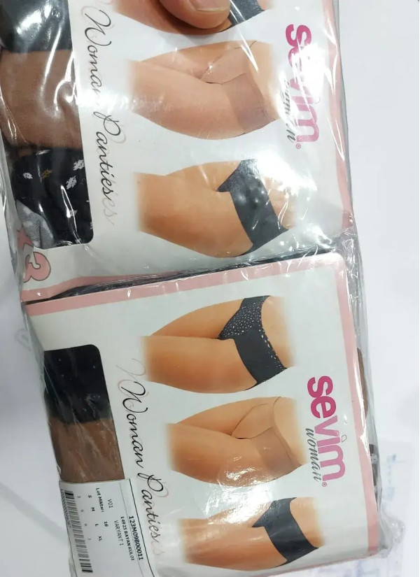 Sevim 14925 Assorted 3-Pack Women's Briefs — direct Turkish factory supply
