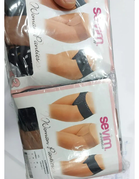 Sevim 14925 Assorted 3-Pack Women's Briefs — direct Turkish factory supply