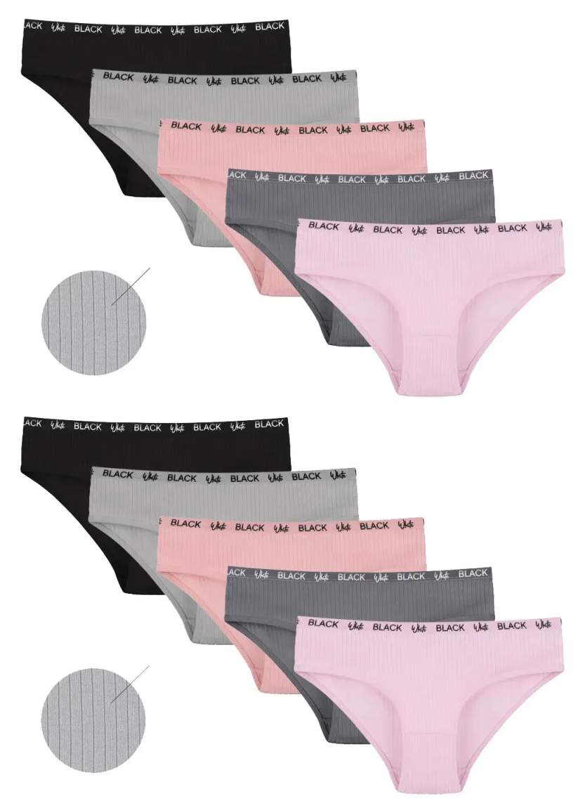 Donella 5123PD1 Assorted 10-Pack Girls' Briefs — wholesale for boutiques