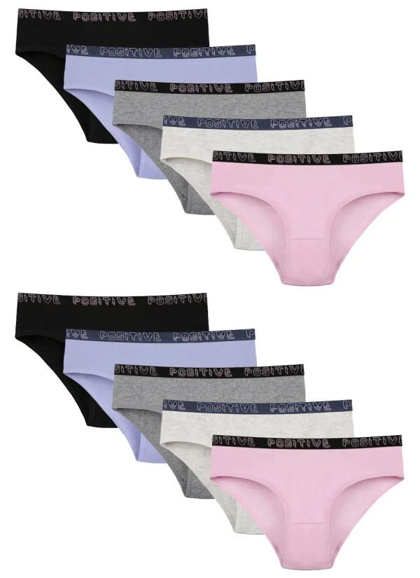 Donella 5171PD15 Assorted 10-Pack Girls' Briefs — factory-direct from Turkey