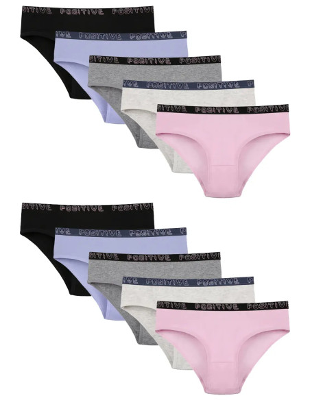 Donella 5171PD15 Assorted 10-Pack Girls' Briefs — factory-direct from Turkey