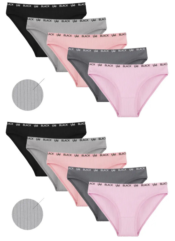 Donella 2123PD1 Assorted 10-Pack Women's Briefs — Turkey wholesale collection