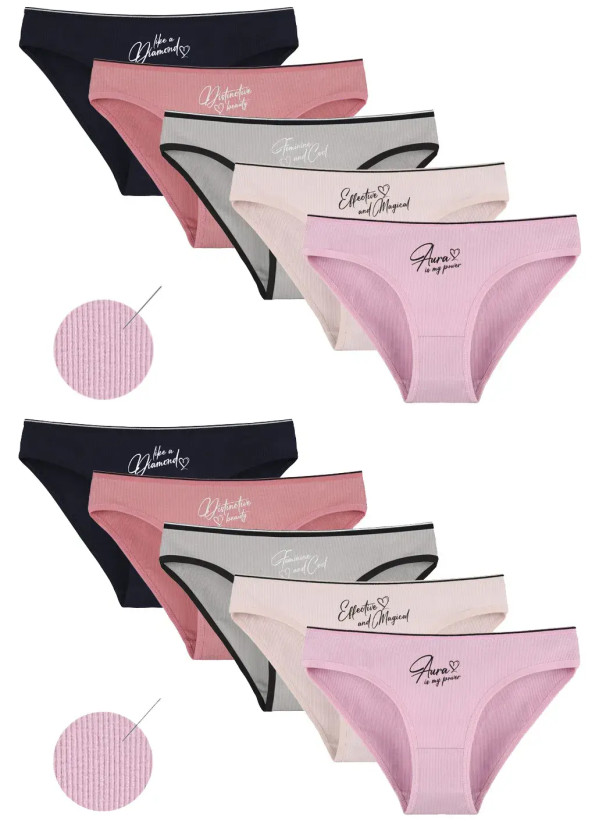 Donella 2132PB2 Assorted 10-Pack Women's Briefs — direct Turkish factory supply