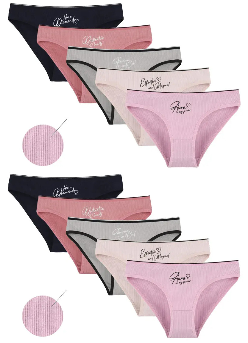 Donella 2132PB2 Assorted 10-Pack Women's Briefs — direct Turkish factory supply