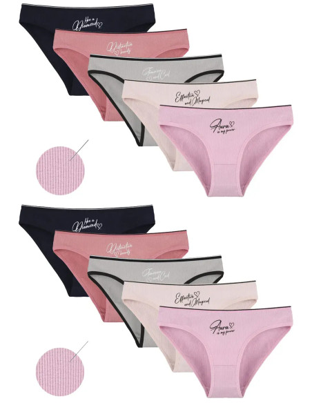 Donella 2132PB2 Assorted 10-Pack Women's Briefs — direct Turkish factory supply