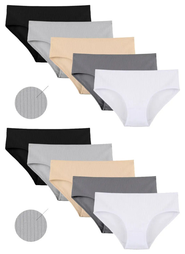 Donella 3123PD2 Assorted 10-Pack Women's Briefs — direct Turkish factory supply