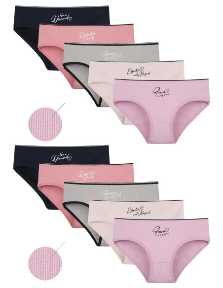 Donella 3132PB2 Assorted 10-Pack Women's Briefs — wholesale for boutiques