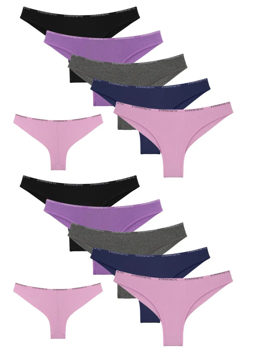 Donella 4071PD14 Assorted 10-Pack Women's Briefs — Turkey wholesale collection