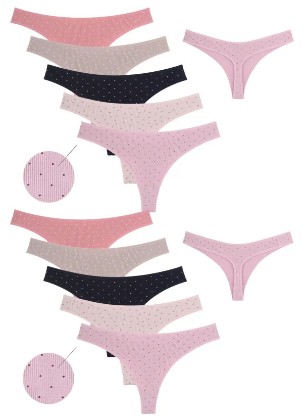 Donella 243301 Assorted 10-Pack Women's Briefs — direct Turkish factory supply