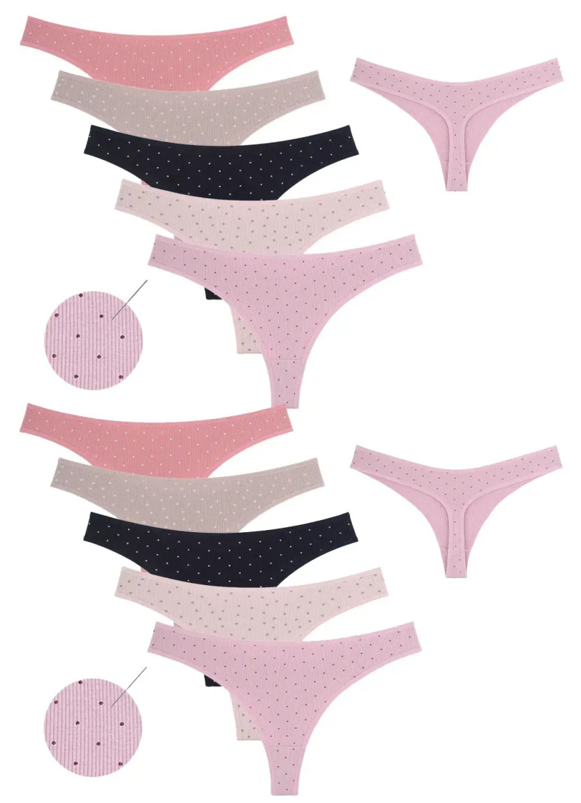 Donella 243301 Assorted 10-Pack Women's Briefs — direct Turkish factory supply
