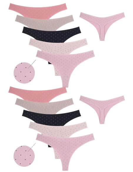 Donella 243301 Assorted 10-Pack Women's Briefs — direct Turkish factory supply