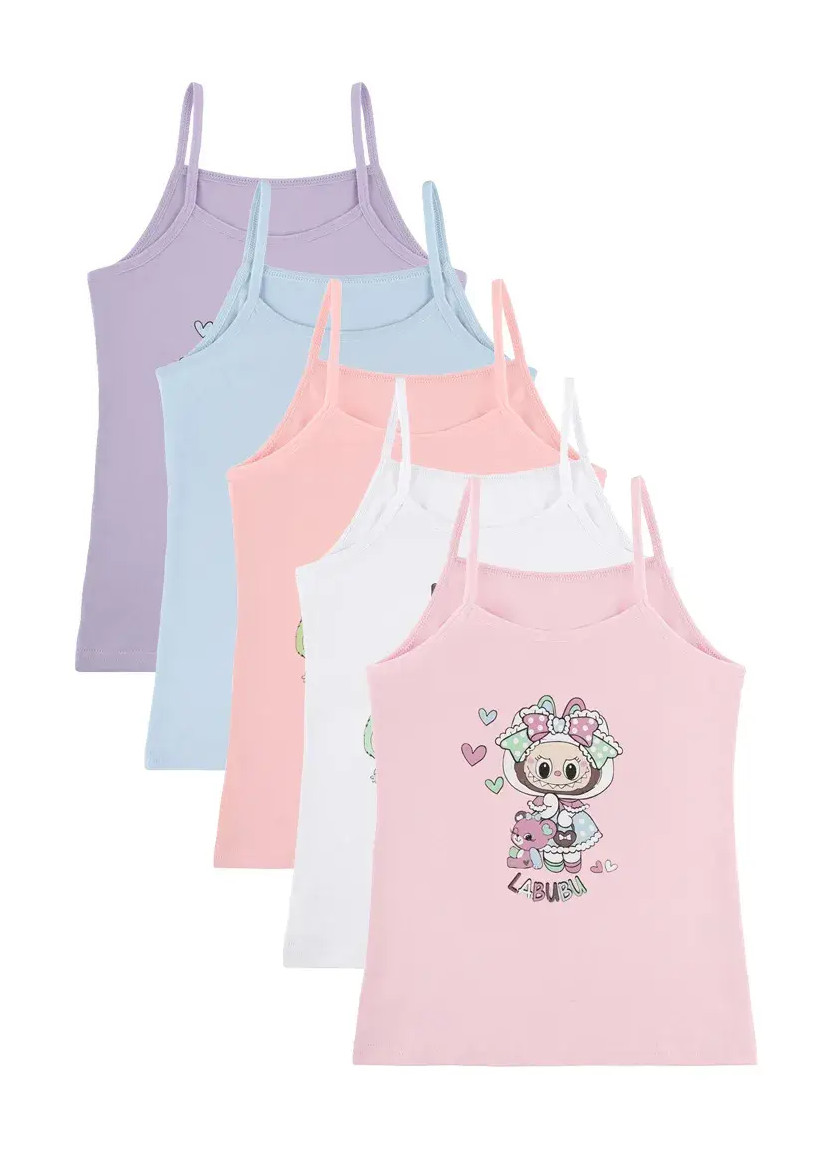 Donella 4371PB247 Assorted 10-Pack Girls' Tank Top — wholesale from Turkey